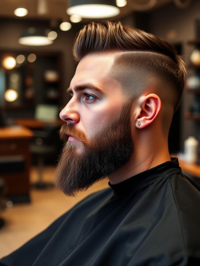 Corte e barba masculinos